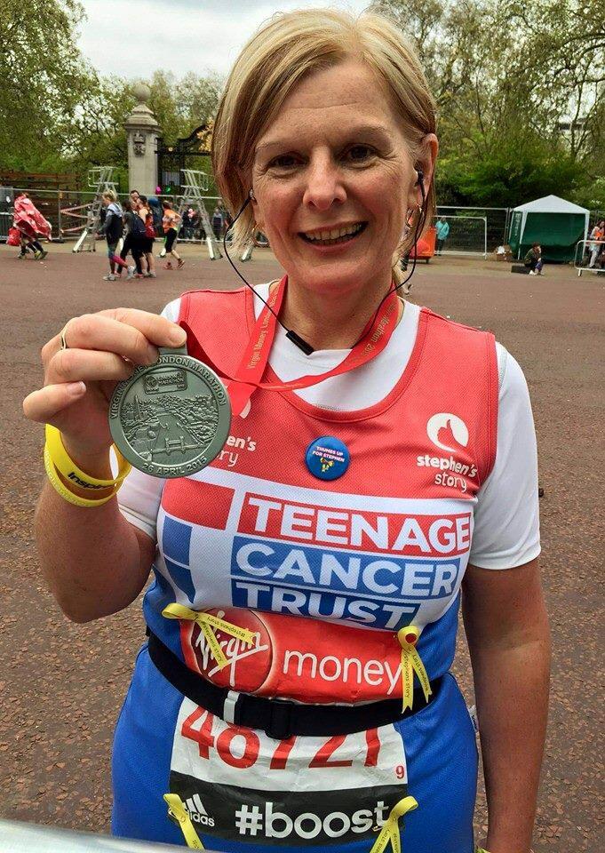 Hits Radio West Midlands (@hitswestmids) on Twitter photo Massive congrats to <a href="/_StephensStory/">Stephen's Story</a>'s Mum who ran the #LondonMarathon today! (Pic via Stephen's Story on FB) Massive congrats to <a href="/_StephensStory/">Stephen's Story</a>'s Mum who ran the #LondonMarathon today! (Pic via Stephen's Story on FB)