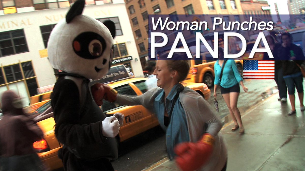 NOBOFeed's tweet photo. Woman Punches Panda on the streets of New York!
Watch it here:
http://t.co/E6XSzKOZEn http://t.co/dW0cIqqXzq
