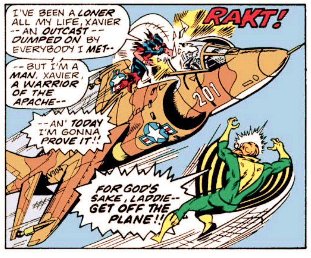 MarvelJock's tweet image. The end of the short lived "Thunderbird"
#Xmen #Marvel #Comic