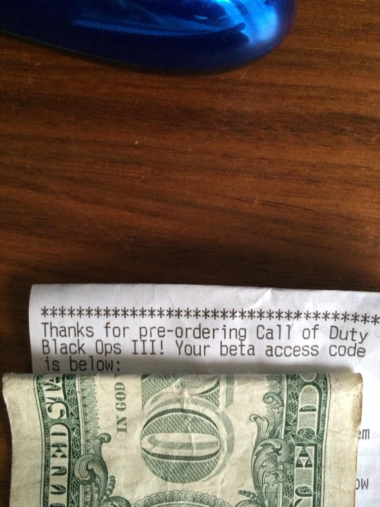 ImShappyy's tweet image. Giving away a BO3 BETA Access code! Must follow me and RT to enter. Winner will be picked tomorrow!