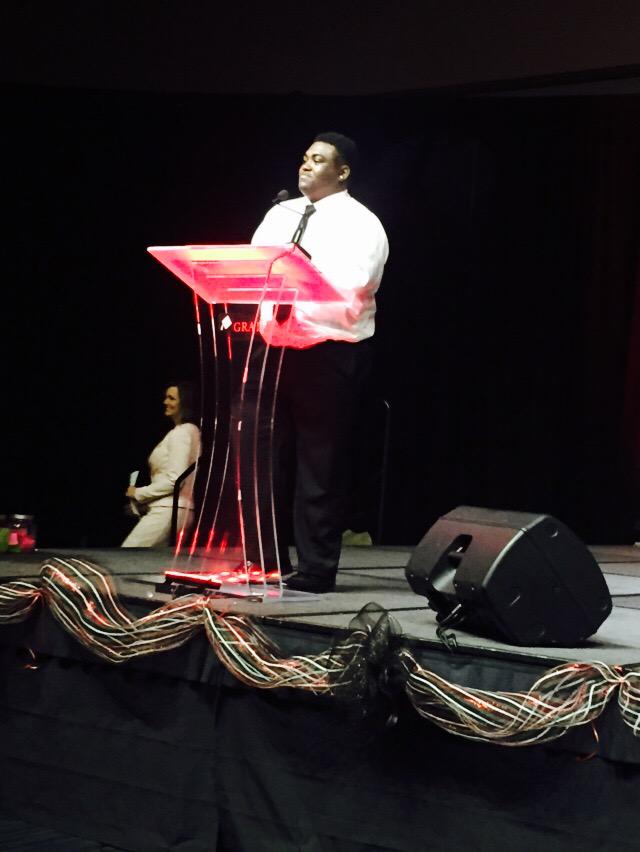 Falcon_GRAD's tweet photo. Fulton Senior Tony Gunn gives his reflections. #GRADSTARS15 http://t.co/Gd3ksUgkZG