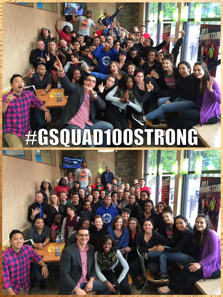 Nana_Aba_G's tweet photo. What a wknd! LT6/50 at #WSL2015,but this is the smallest this crew will ever be again #GSquad100STRONG @mg1vision 1K+ http://t.co/wLInE33tDg