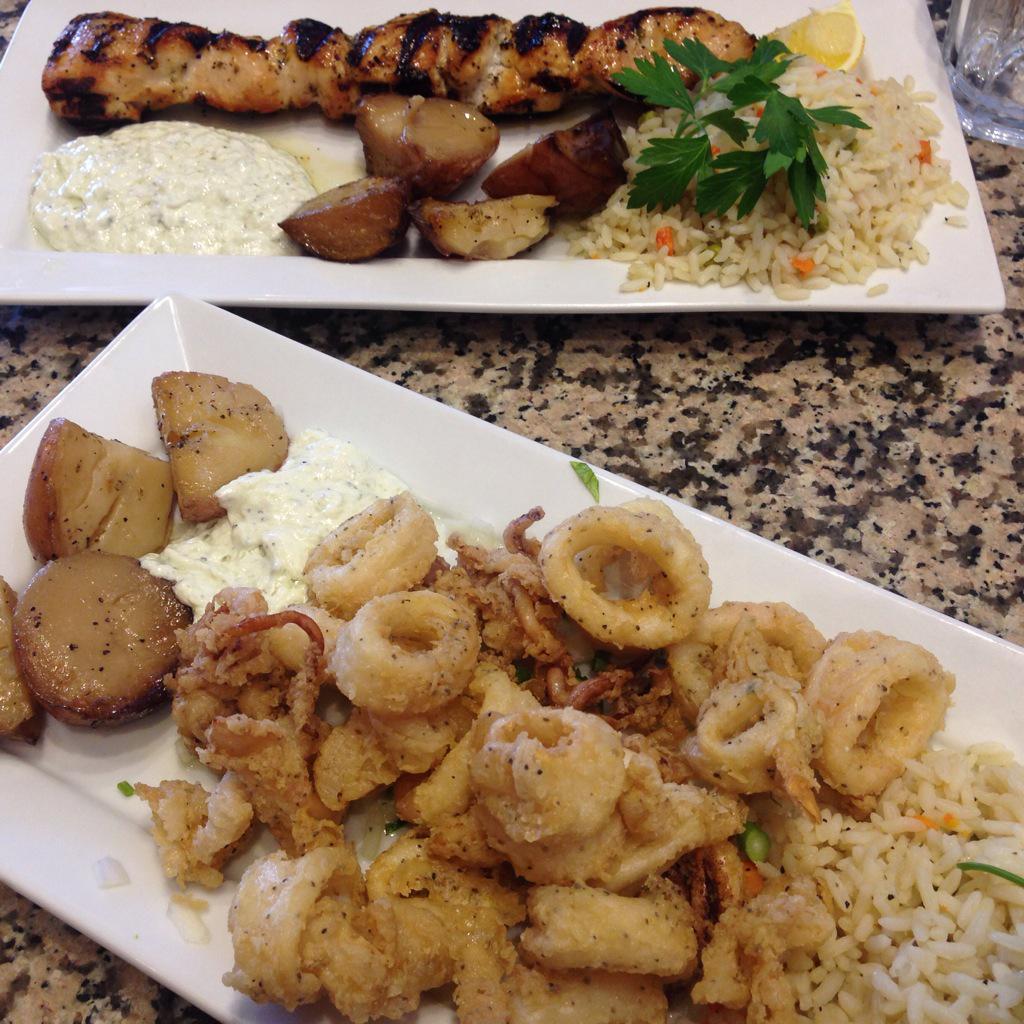 NicWanders's tweet photo. Oh man ... #foodporn so good! @ouzeri_danforth http://t.co/xAYSxgRFVR