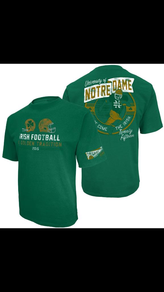 theshirtND's tweet photo. THE SHIRT 2015 HAS BEEN UNVEILED http://t.co/YPrkhFN6PH