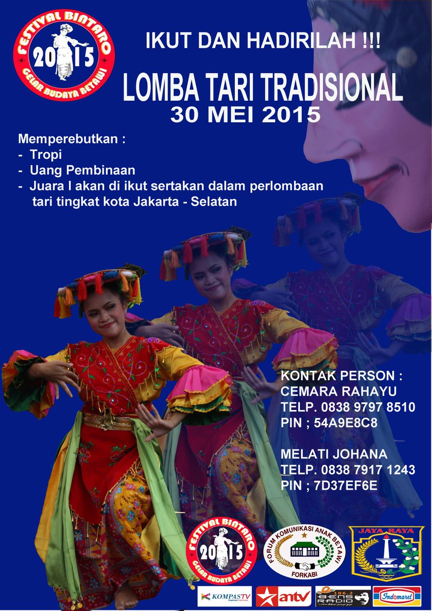 ini die tari topeng kesenian betawi yang ampir punah ayo buat para senmian tari topeng daftar lestarikan kita bareng2