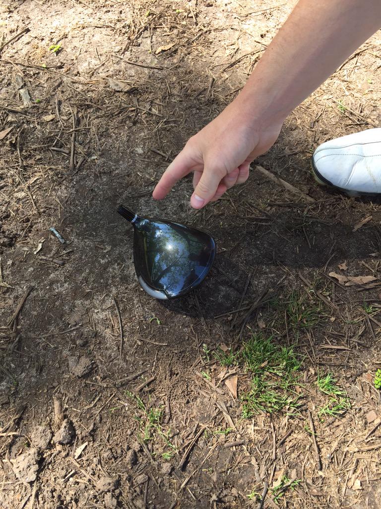 JordanSease's tweet photo. @bryanbrosgolf @wesleybryangolf @GeorgeBryanIV the result of @Walt_ToddJr trying to do trick shots. @CPBell25 http://t.co/Ka98IH0dxm