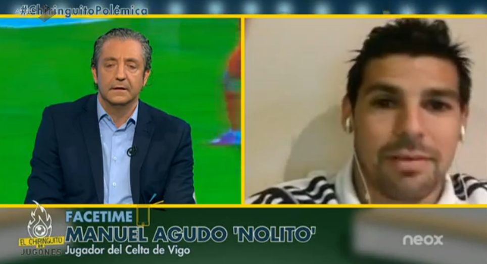 elchiringuitotv's tweet photo. "A Carvajal le ha faltado pegarme con la bota en la frente" EN DIRECTO Nolito #ChiringuitoPolémica http://t.co/bJiWpeLogR