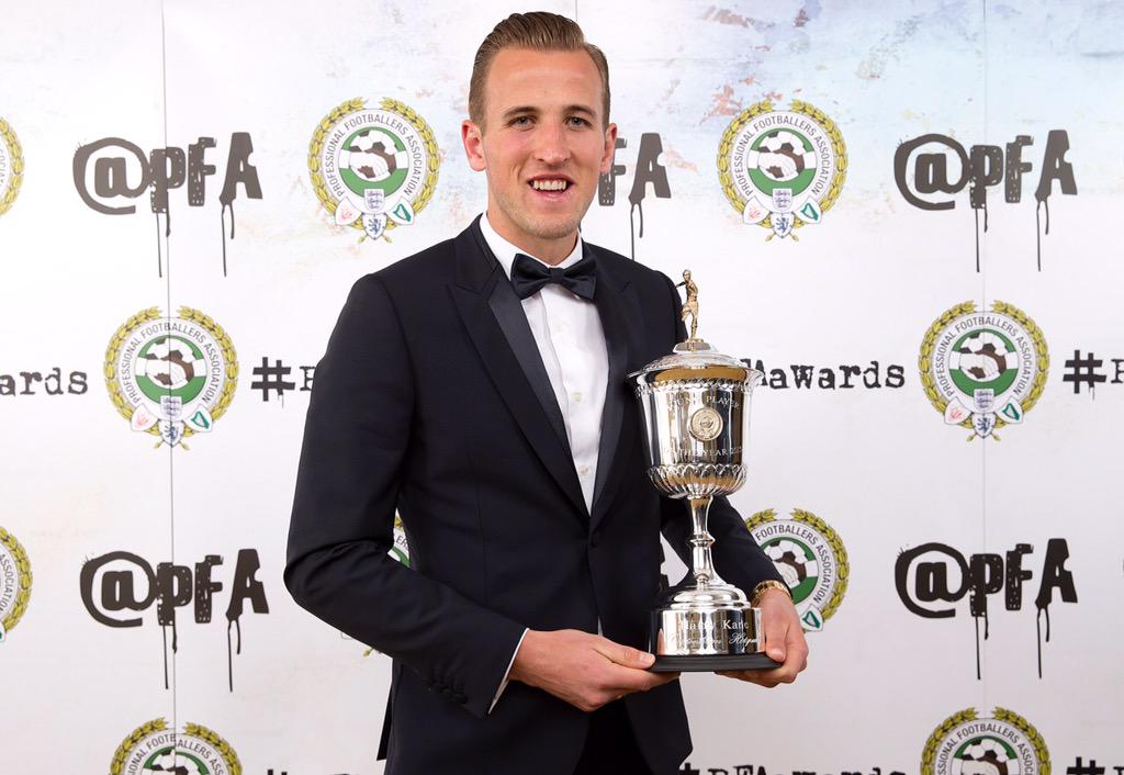 .<a href="/hkane28/">Harry Kane</a> is the fourth Spur to lift the award after <a href="/GlennHoddle/">Glenn Hoddle</a> (1980), <a href="/kylewalker2/">Kyle Walker</a> (2012) &amp; <a href="/GarethBale11/">Gareth Bale</a> (2013).
