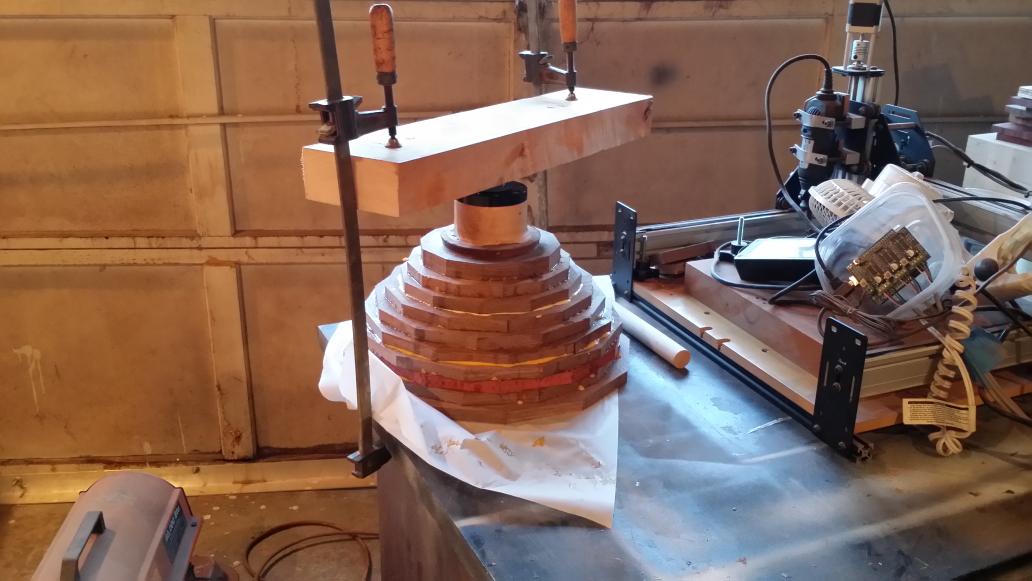 markspens's tweet photo. Final glue up.   #WalnutBowl http://t.co/vrrybb1SjW