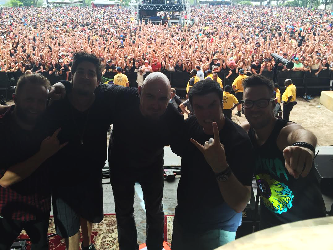 breakingbenj's tweet photo. Welcome To @RockvilleFest​! Craziest crowd yet! Thanks for having us! #Rockville http://t.co/W7kfUj8q9M