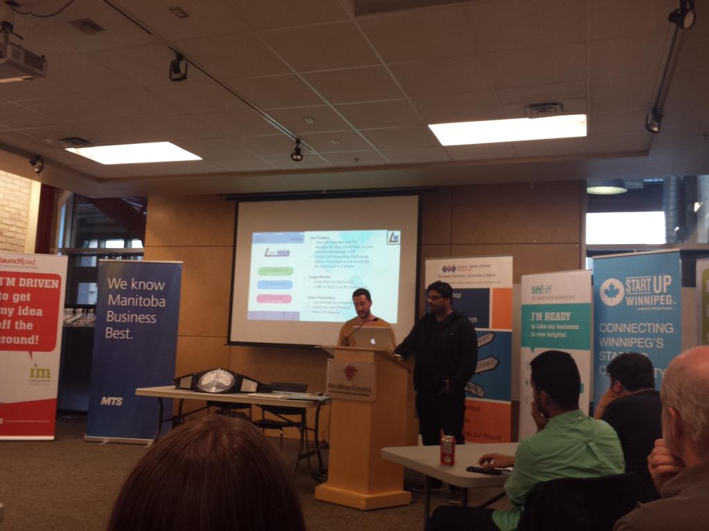 GlazierMichael's tweet photo. #RUW7, Linehub pitch, manage multiple phone accounts. http://t.co/mqwPG0FqMr