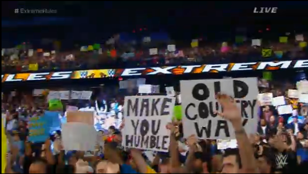 5CornersxSmootx's tweet photo. #ExtremeRules Some @the_ironsheik fans in the house. #OldCountryWay - http://t.co/LszF8kzekc