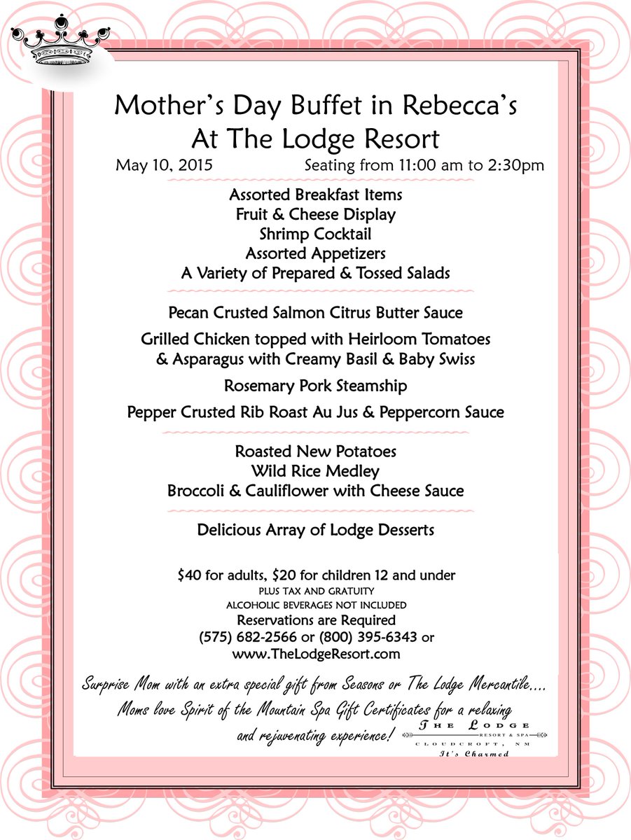 LodgeResortSpa's tweet photo. Mother's Day is May 10th. Do you have your brunch reservations? http://t.co/NOYV4efyLx