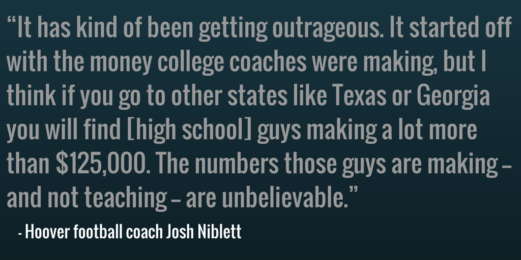 aldotcom's tweet photo. We're looking at Alabama's high school football coaching salaries this week: http://t.co/JE2UcYzi9g http://t.co/pnqQkzT8vf