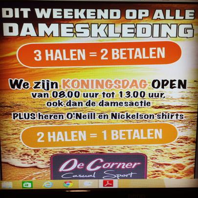 Wij gaan zo OPEN !! 8.00 uur met veel kortingacties