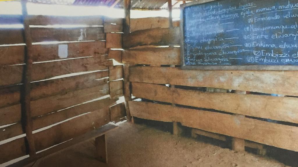 educationuganda's tweet photo. Classroom in St. Jerome's vs. classroom in school in area near by http://t.co/6SEaXgVSkK