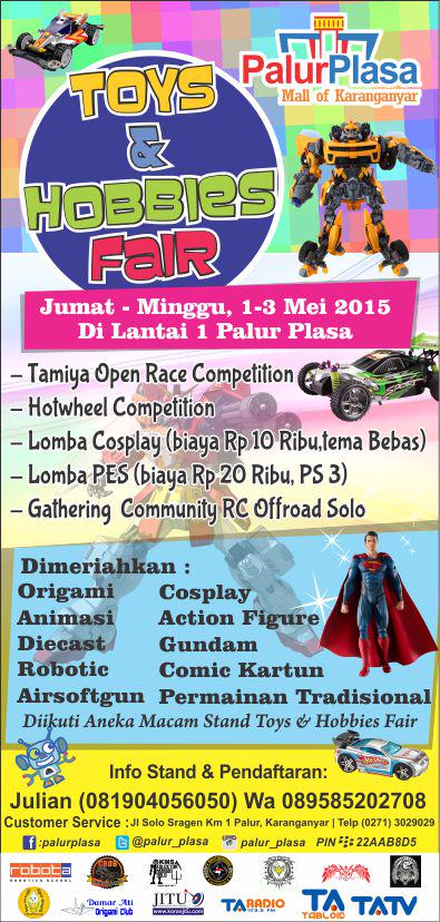 ToysHobbyFair 1-3 Mei 2015 <a href="/palur_plasa/">Palur Plasa</a> <a href="/hello_KRAP/">Hello_Karangpandan</a> <a href="/Info_Sragen/">Info Sragen</a> <a href="/pesonaSragen/">pesona SRAGEN</a> <a href="/SoloUpdate/">Solo Update #BeyondsInformation</a> <a href="/pesonaKlaten/">info kota Klaten</a> <a href="/pesonaSOLO/">IG: PESONASOLO</a>