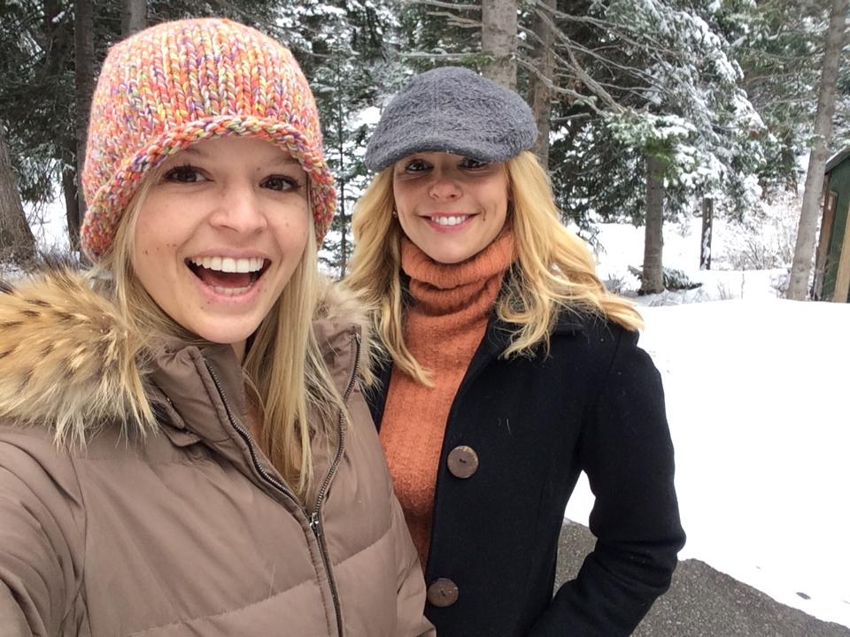 DinaDL's tweet photo. Our day off from shooting "A Christmas Eve Miracle" w/ @OliviadAbo Frolicking in the #snow #christmasmovie http://t.co/ROghuEdGH3