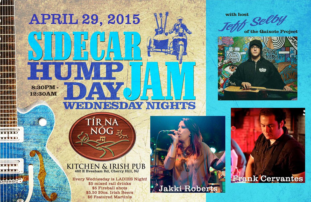 SidecarBookings's tweet photo. #WednesdayWisdom #humpdayjam @QuixoteProject @SidecarBookings #tirnanogirishkitchenandpub #sidecarstrong #musiclife http://t.co/p34LR17Yjb