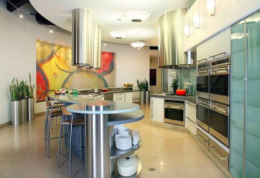 luxemagazine's tweet photo. This modern kitchen features appliances from @SF_Subzerowolf​: http://t.co/VcxynverLO http://t.co/LgNpDpfwFX
