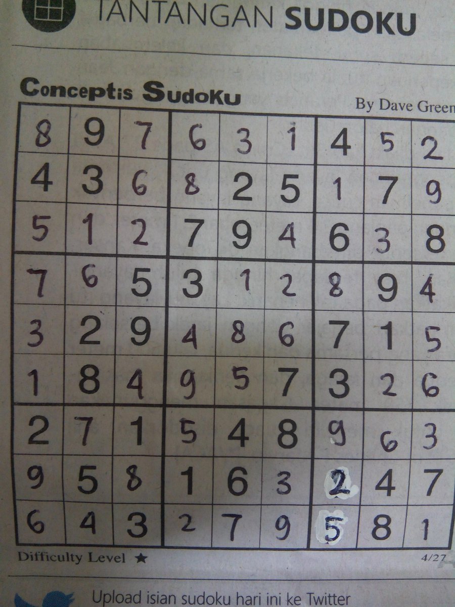 #tantanganSudoku @KompasKlasika