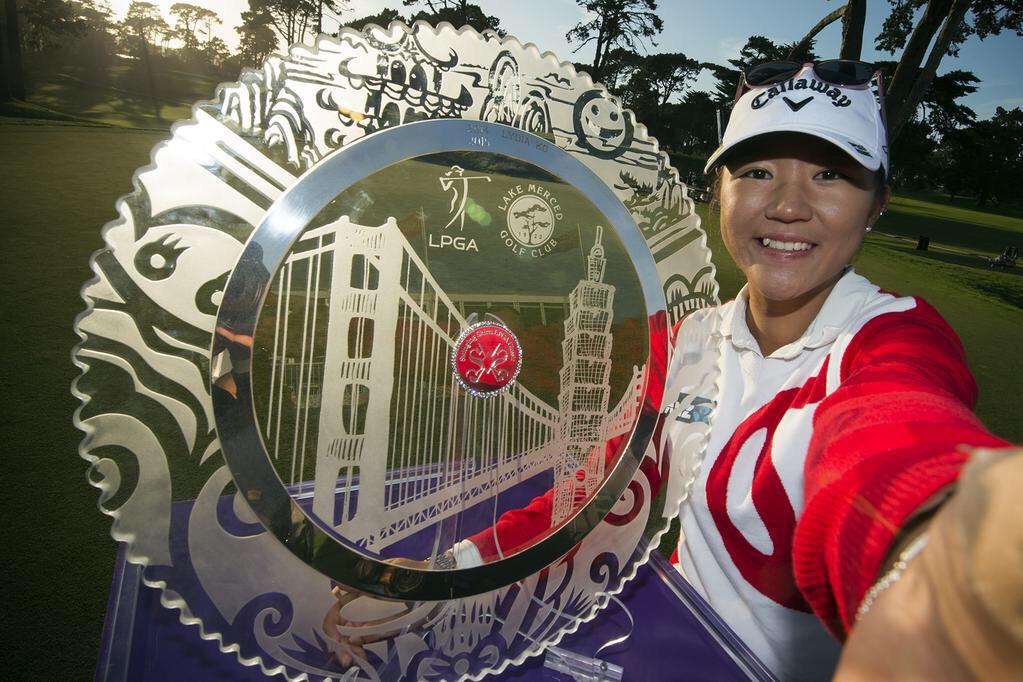 Dave_Neville's tweet photo. All you can say is wow. Congrats to @Lko424 on your 7th @LPGA title! #18yrsold #WinnerSelfie #AlphaLong @CallawayGolf http://t.co/Y083tdXXpU