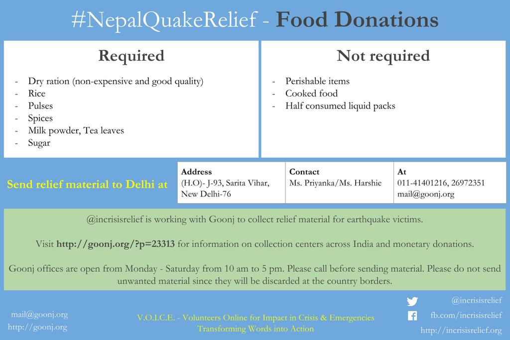 Raheelk's tweet photo. What we need, &amp; where you can donate, all you need to know here. #NepalQuakeRelief PlsRt http://t.co/LkL0qKl7II