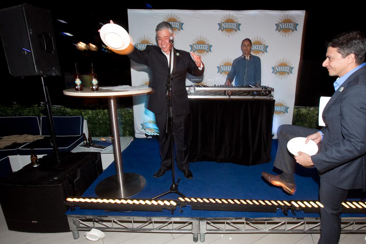 owner of #nissosbeer <a href="/alexkouris1/">Alexandros Kouris</a> welcomes Australia to be part of the Nissos journey! #platesmashing #getgreekd