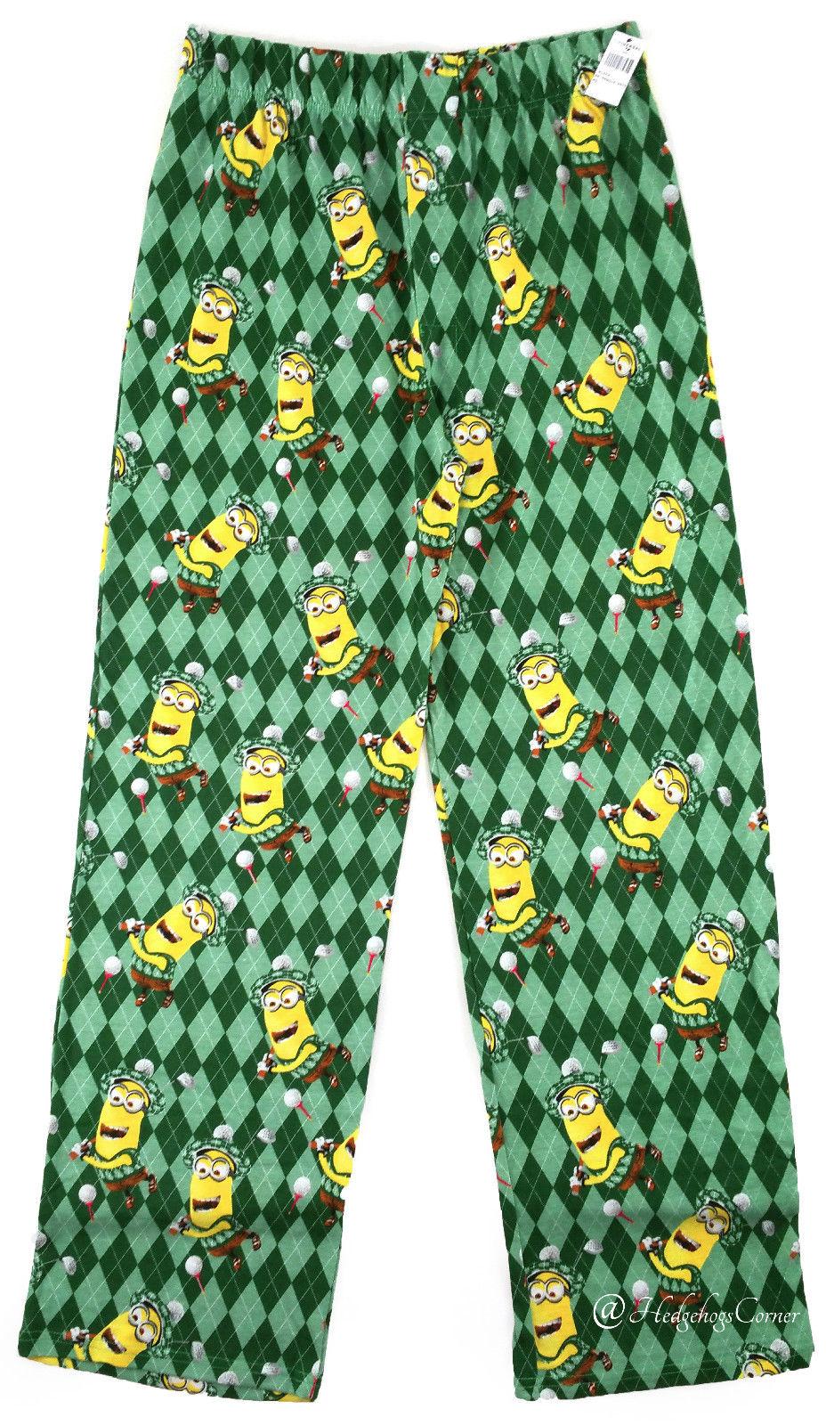 Mens minion pajama pants hotsell