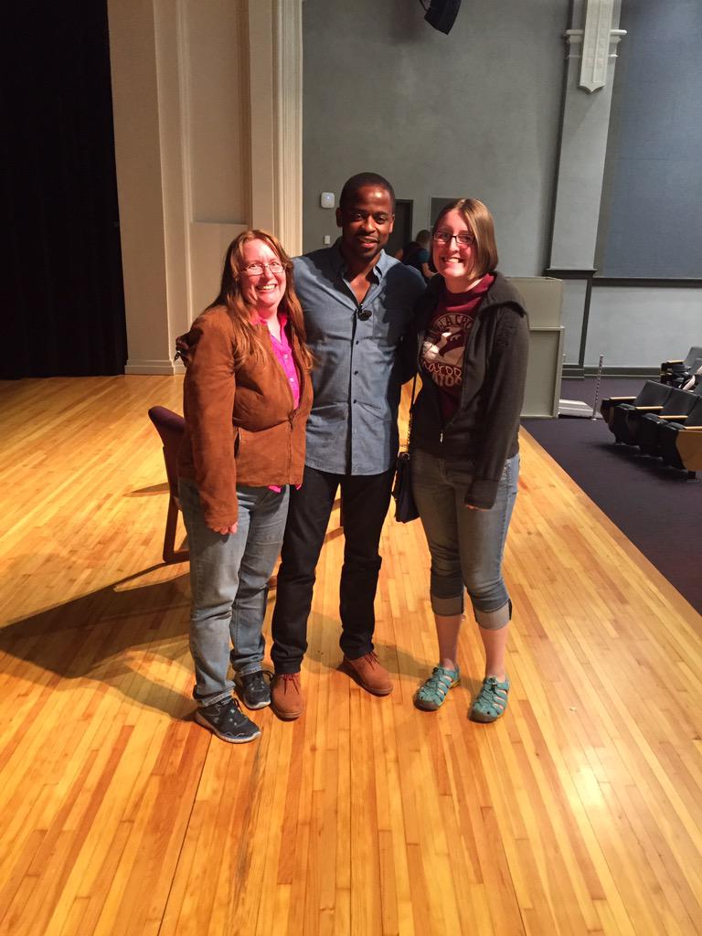 abbiP1's tweet photo. Saw @DuleHill tonight in La Crosse, and it was perfect. West Wing for the win! http://t.co/Lf8JwuTpMU