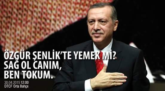 Biz yedik de geldik yok, herkes yiyecek! #DTCF #DTCFOzgurSenlik