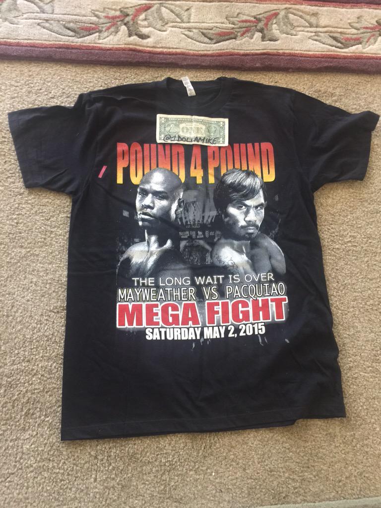 1DollaMike's tweet image. OF COURSE IM SELLING SHIRTS #pound4pound #mayweather #MayweatherPacquiao #mgm #lasvegas 
$12