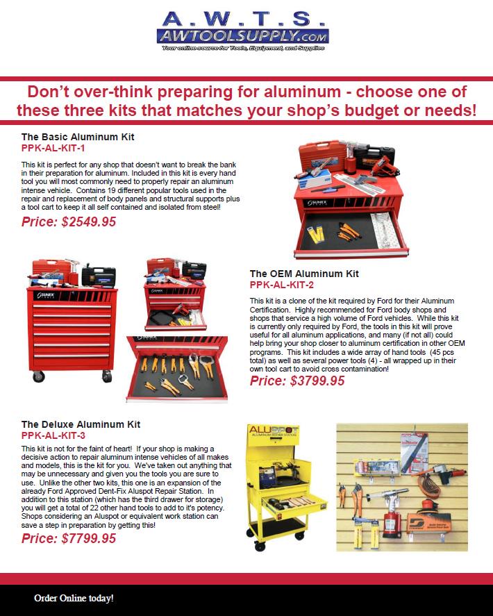 AWTool's tweet image. Check out the New Aluminum Body Repair Kits and tools @awtool awtoolsupply.com/NEW-PRODUCTS_c… … … … … …