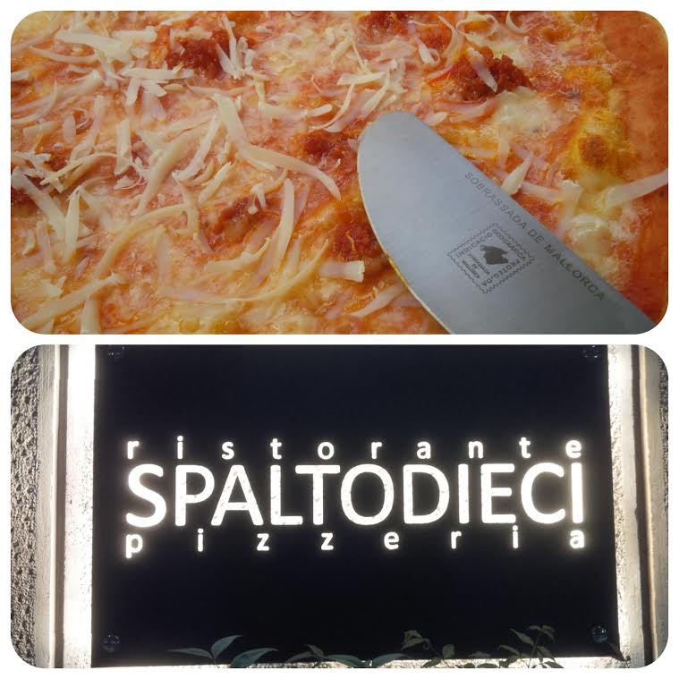 Pizza de #SobrasadadeMallorca con pecorino sardo receta del restaurante italiano #SpaltoDieci de #Monza #Milano