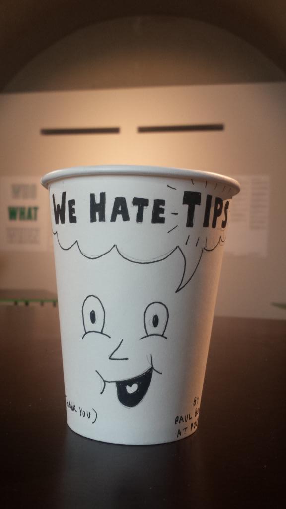Thank you #paulbower <a href="/pocko_lab/">Pocko Artist Agency</a> for today's tip cup! #wehatetips <a href="/pickmeuplondon/">Pick Me Up</a>
