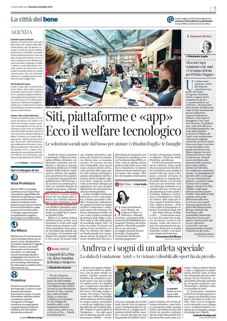 IHMilano's tweet photo. @CorriereSociale "Milano è la capitale italiana della #socinn" @WiceversaMilano @AppGobimbo http://t.co/o0qaEdqIMH http://t.co/1gY8iULbAw