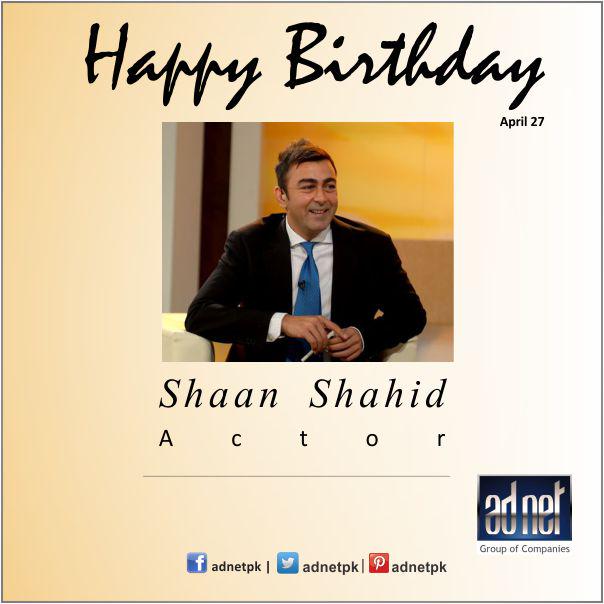 Happy Birthday Shaan shahid       