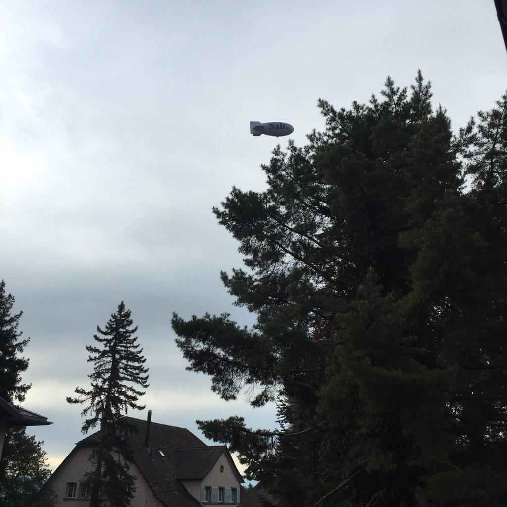 Der #Salt #Zeppelin startet ausgerechnet über unserer Agentur