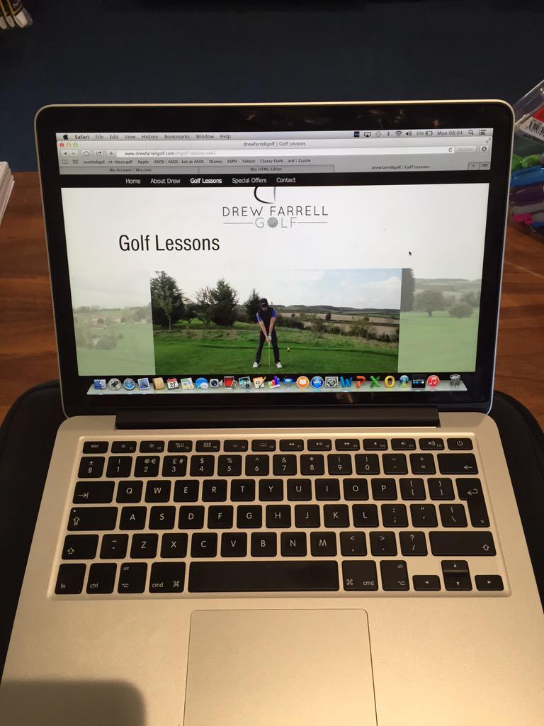 drewsyfarrell's tweet photo. The first draft of my website has now gone live. Take a look at http://t.co/CWT1v8IlOg. #golf #golflessons #Coaching http://t.co/gGPlYwHZat