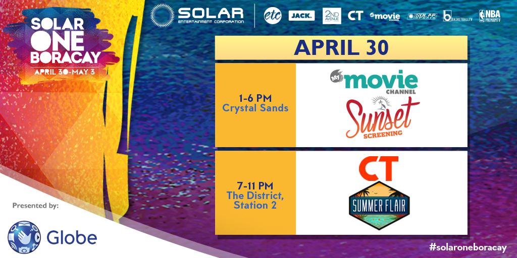 MyMovieCh's tweet photo. Check out the happenings on Day 1 of our #solaroneboracay weekend party from CT and MMC! #LetsTakeOverSummer http://t.co/clnNXQ7dhA