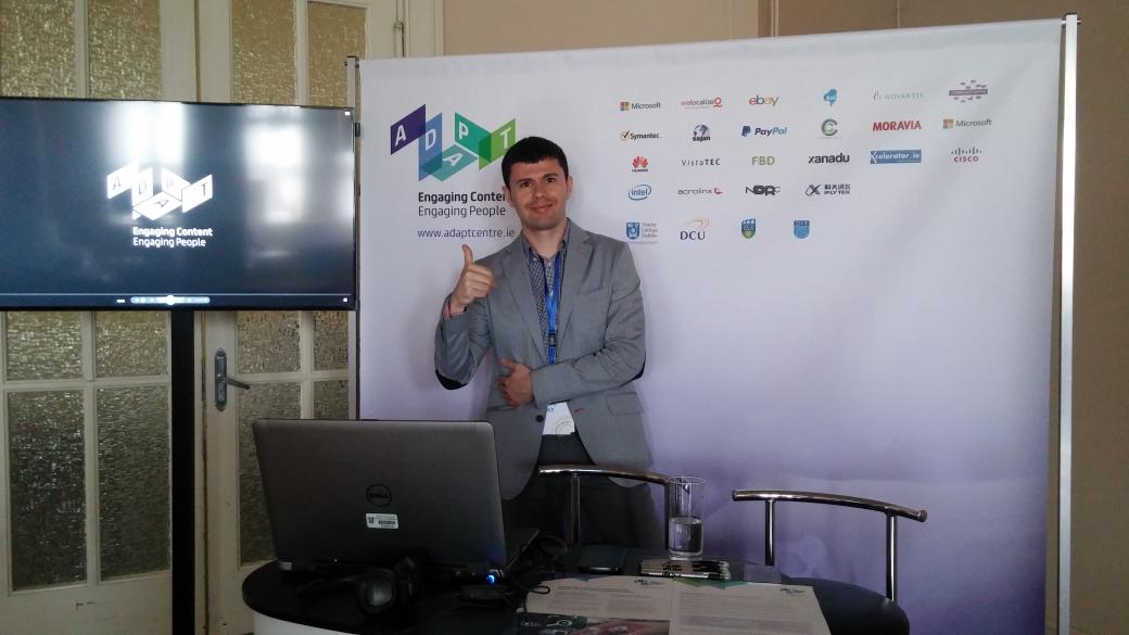 FalconProjectEU's tweet photo. Adapt booth with @artucalvo ready to greet @RigaSummit2015 participants! @AdaptCentre http://t.co/t9mXQPg3dz