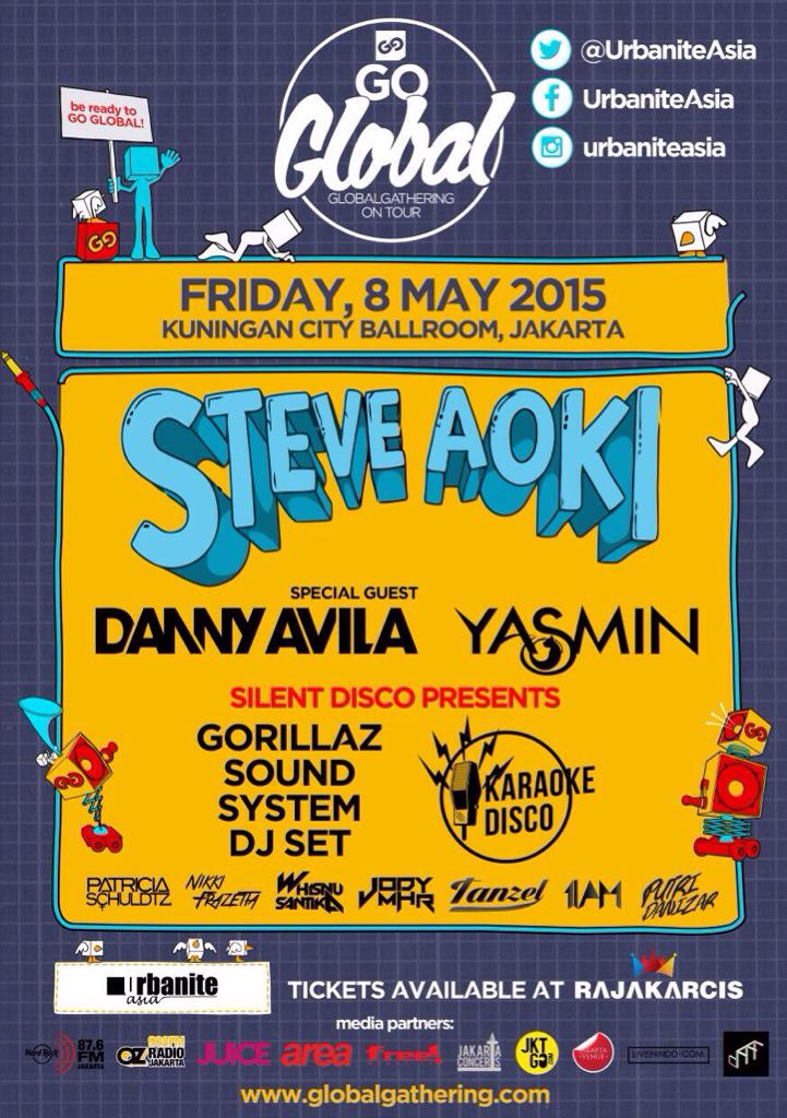 PLAYlive_'s tweet image. Go Global Gathering at @Kuningan_City Ballroom prsnted by @UrbaniteAsia w/ @steveaoki and more. 8.4.15 Save the date!