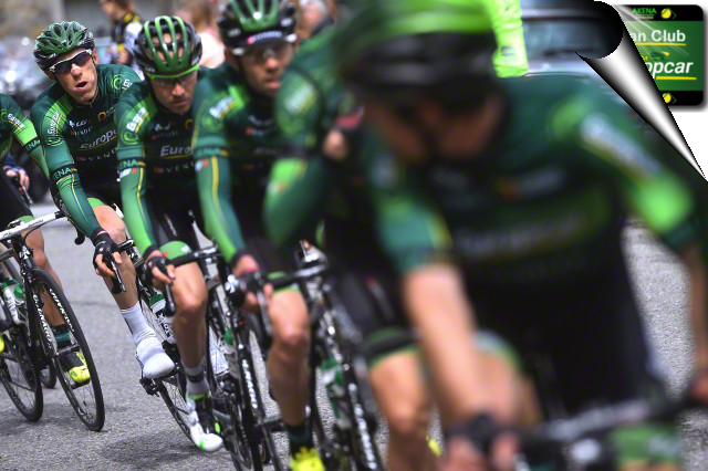 FCTeamTotalEnrj's tweet photo. #LBL2015 #TeamEuropcar @Angelotulik et @MaxMederel sur Liège-Bastogne-Liège ©Tim de Waele http://t.co/YMXjZEY2VR