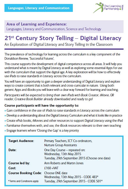 TLPWales's tweet photo. Must course to attend 13/05: 21st Century Storytelling: #DigitalLitercay #DigitalCompentence http://t.co/aXSMPPnJOW http://t.co/KR4ML5E5HT