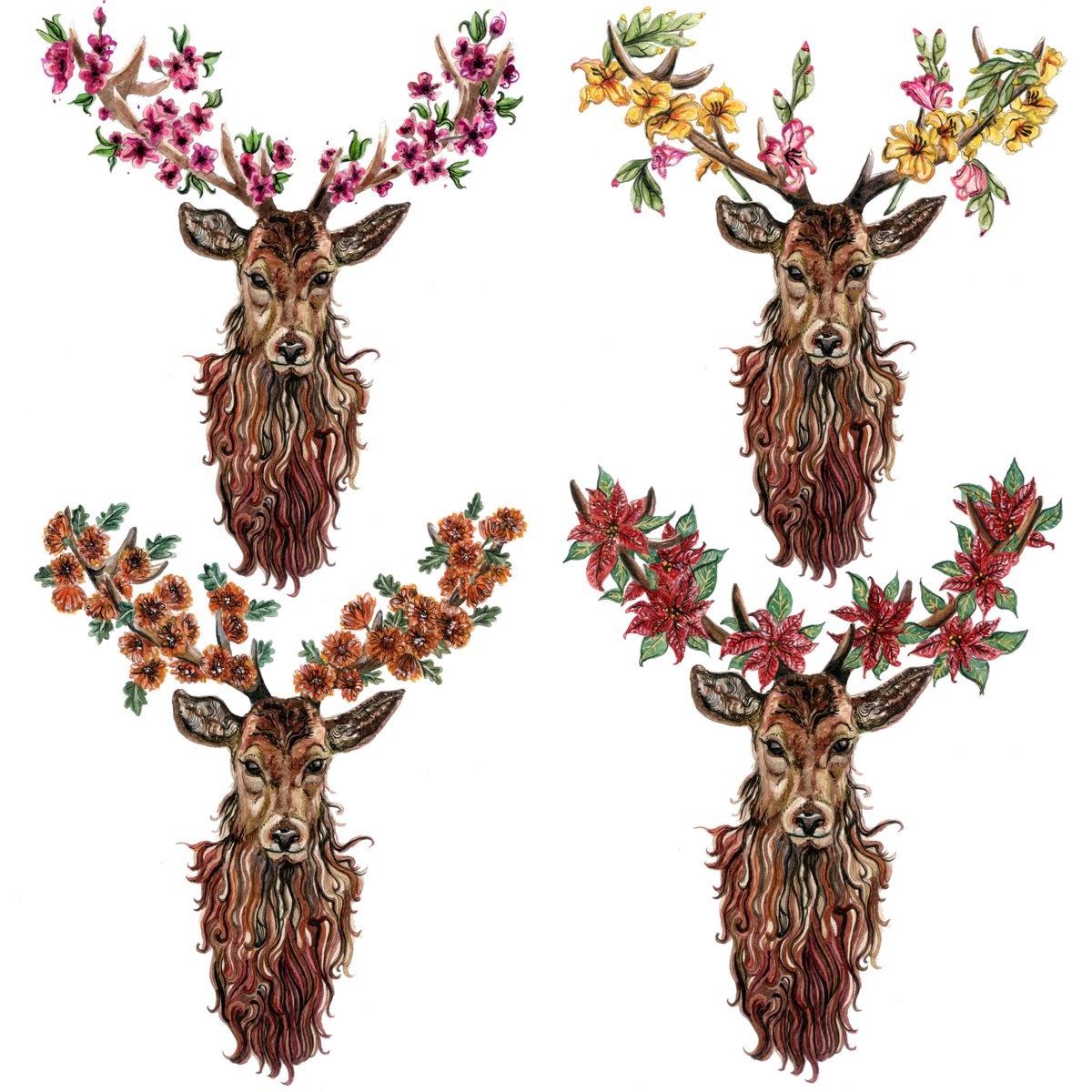NicolaHanrahan's tweet photo. ...Flawless floof moos, pretty floral stags, and birds eating biscuits! Bring it on! @thebeardedtit @shopkeepers http://t.co/8YE6f0bD8C