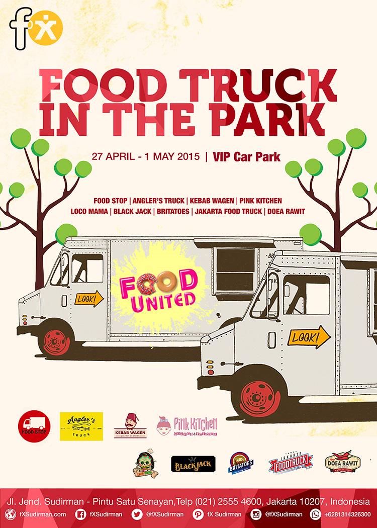 infojakarta's tweet photo. FOOD TRUCK IN THE PARK! Find them at @fXSudirman VIP car park, start from today! Happy lunch coolest people! http://t.co/Nb99y53SNO