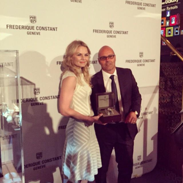FrederiqueConst's tweet photo. #jennifermorrisson at the #variety #event with our president of the U.S. #actress #drhouse #frederiqueconstant #wat… http://t.co/nBwUyx80hV