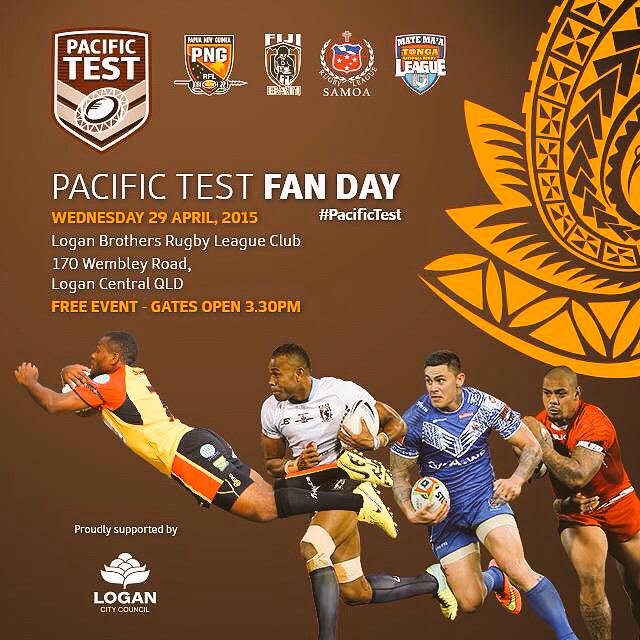 Puletua8's tweet image. #PacificTest Fan Day on its way to Logan City. Come meet the players of all four Pacific Nations @NRL @Queensland