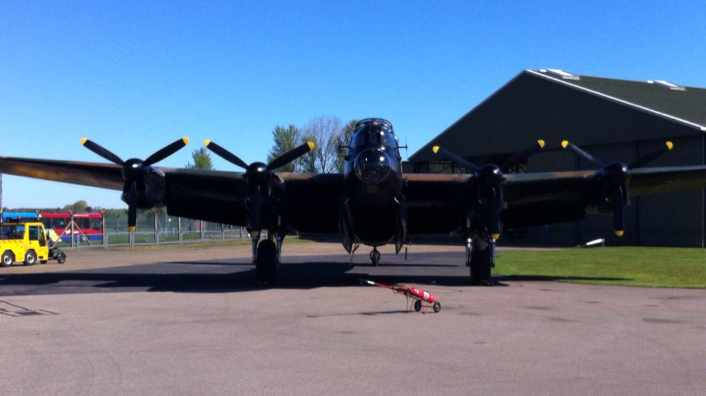 Beautiful weather for my first Lanc sortie  this year.