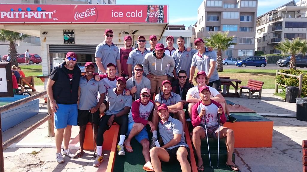 The <a href="/MatiesRugby/">Maties Rugby Club</a> 7's team had an enjoyable outing to Putt-Putt in Sea Point ahead of Day 3 at <a href="/varsitysportsSA/">Varsity Sports</a>.